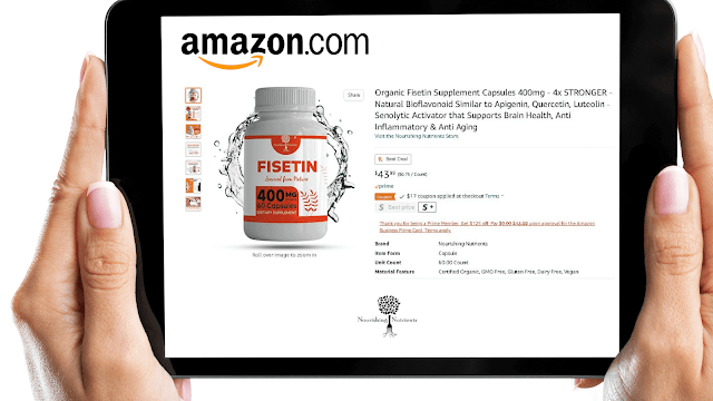 Fisetin supplements on Amazon, Barbies Beauty Bits